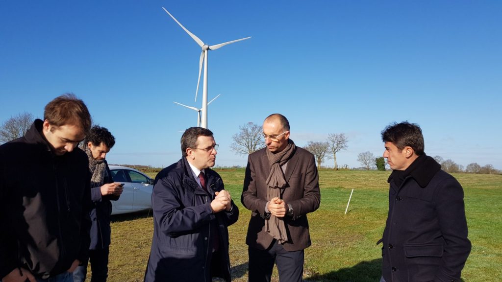 01/2018 - Freigné - Visite du parc éolien de Freigné