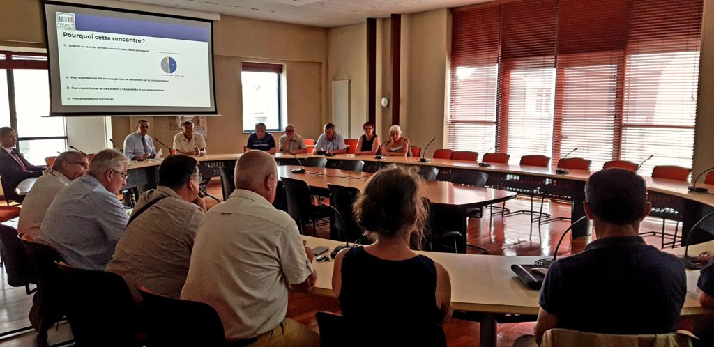 07/2018 - Segré - Rencontre avec des élus locaux pour présentation du bilan après un an de mandat